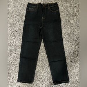 Cello Black Straight Leg Jeans, Size 9